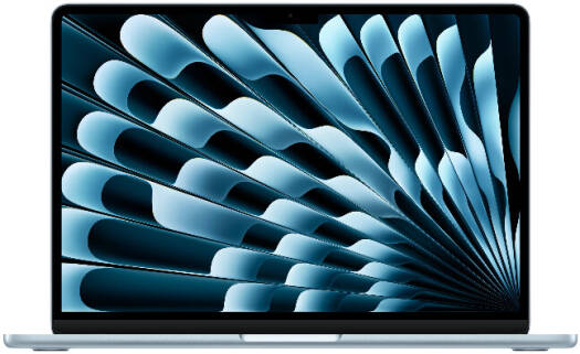Apple MacBook Air Laptop, 13.6" Liquid Retina Display, M5 Chip, 10-Core CPU, 8-Core GPU, 16 Core Neural Engine, 16GB RAM, 512GB SSD, MacOS, English Keyboard, Sky Blue | MDHH4