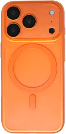 EpicArma Slim Clear Case for iPhone 17 Pro, Tough Transparent Protective Case with 360° Full Protection, Wireless Charging Compatible, Anti-Slip Grip & Raised Camera Edges, Orange | EA-IP17P101-OR