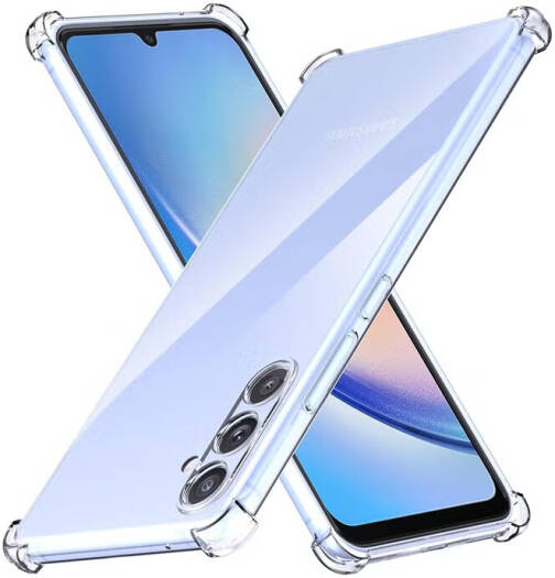 Samsung Galaxy A15 Clear Case, Reinforced Corner TPU Soft Silicone Shockproof Cover, Scratch Resistant Transparent Protective Phone Case for Samsung Galaxy A15, Clear | A15 Case Cover