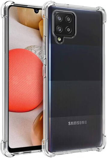 Samsung Galaxy A12 5G Clear Case, 6.5 Inch Transparent TPU Shockproof Cover with Reinforced Corners Flexible Bumper Anti-Scratch Slim Protective Phone Case for Galaxy A12 5G, Clear | A12 Case Cover