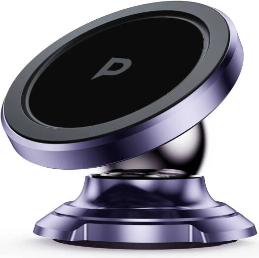 Powerology Heavy-Duty Magnetic Dash Mount Secure and Versatile Phone Holder for All Your Devices (Purple) | PMRCMPL