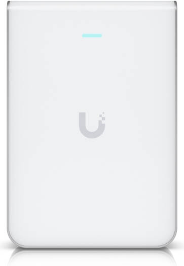 Ubiquiti U7 Pro Wall Access Point, WiFi 7 with 6 GHz Support, 6 Spatial Streams, Up to 5.7 Gbps Max Data Rate, 2 x 2 (DL/UL MU-MIMO) Feature, White | U7-Pro-Wall