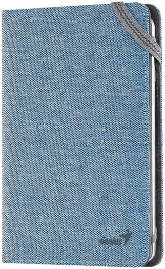 Genius 8 Inch Universal Folio Case, For Tablet / iPad / E-Book, High-quality Leatherette Material, 9.9cm Length, Blue | 39700020101