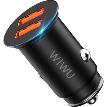 Wiwu PC201 Car Charger Dual QC 3.0 - Black | PC201