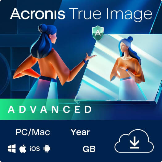 Acronis True Image Advanced, 1 PC, 250GB, 1 Year, Digital License | TIA