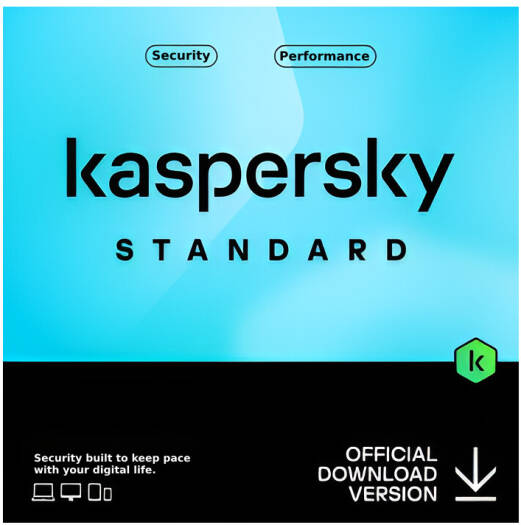 Kaspersky Standard Antivirus, 5 Devices, 1 Year, Behavioral Shield, Box W/o CD | KL1041I5EFS-SLIM