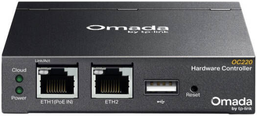 Tp-Link OC220 Omada Hardware Controller, Up to 100 Omada Access Points, Manage up to 130 Devices, Flexible 802.3af PoE, 10 Omada gateways, 2 DeltaStream GPON OLTs, Black | OC220