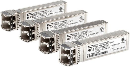HPE MSA 16Gb Short Wave Fibre Channel SFP+ 4 pack Transceiver | C8R24B
