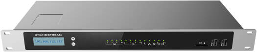 Grandstream UCM6304 Centralized Interface, 4x RJ11 Analog Telephone FXS Ports, 4x RJ11 PSTN Line FXO Ports, 3 Gigabit ports with PoE+ Network Interfaces, 128x32 Dot Matrix LCD | UCM6304