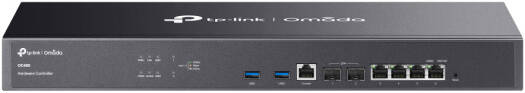 TP-Link Omada Hardware Controller, 2x 10G SFP+ Ports, 4x GE RJ45 Ports, 2x USB 3.0 Port, 1x GE Console Port, Quad-Core CPU Processor, Up to 1,000 Omada Access Points, Black | OC400