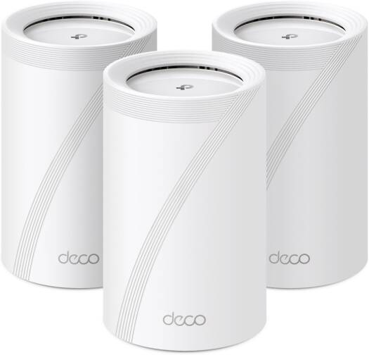 TP-Link Deco BE65, (3-Pack), BE9300 Whole Home Mesh WIFI 7 System, 9214 Mbps Wireless Tri-Band WiFi, 2.5 Gbps Wired, MLO, HomeShield, Combined Backhaul, White | Deco BE65 V1