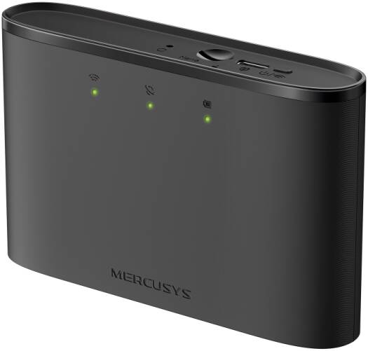 Mercusys MT110 4G LTE Mobile Wi-Fi, Portable 4G LTE Mobile Wi-Fi Hotspot with 150 Mbps Download Speed, 10-Device Connectivity, 2200mAh Battery, SIM Card Slot, and App Management, Black | MT110