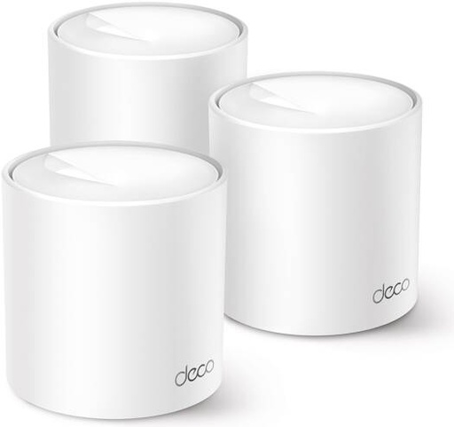 [Deco X10 AX1500] TP-Link Deco X10, (3-Pack), AX1500 Whole Home Mesh Wi-Fi 6 Router System, Speeds Up To 1,500 Mbps, OFDMA, MU-MIMO, Ultra-Low Latency, Parental Controls, White | Deco X10 AX1500