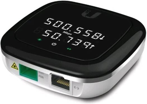[UF-NANO] Ubiquiti Networks UF-Nano UFiber Gigabit Passive Optical Network Unit, 2.488 Gbps Downstream GPON Speed, Digital LED Status, 1490nm / 1310nm Down / Up Wavelength, 1 x Gb ETH Port, Black | UF-NANO
