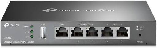 [TL-R605] TP-Link ER605 Omada Gigabit VPN Router, Integrated Into Omada SDN, Centralized Management, Five Gigabit Ports, 3 WAN Ethernet Ports, Highly Secure VPN, Abundant Security Features, Black | TL-R605