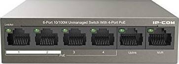 [F1106P-4-63W] IP COM F1106P-4-63W 6-Port 100M 4-Port PoE unmanaged Switch | F1106P-4-63W
