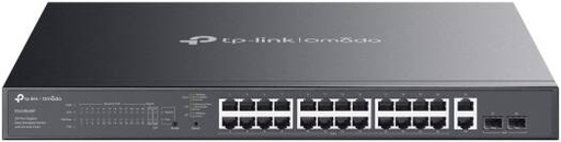 [ES228GMP] Tp-Link Omada ES228GMP, 28-Port Gigabit Easy Managed Switch with 24-Port PoE+, 384W Power Budget, Up to 250m PoE, Automatic Loop Prevention, Durable Metal Casing | ES228GMP