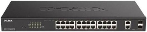 [DGS-1100-26MPPV2] D-Link Smart Managed Switch, 24 x 10/100/1000BASE-T PoE Ports, 2 x RJ45/SFP Combo Ports, 525W PoE Power Budget, PoE++ (802.3bt) Support, Bandwidth Control, QoS, IGMP Snooping | DGS-1100-26MPPV2