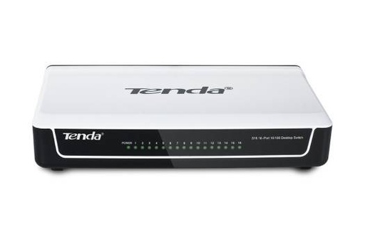[S16] Tenda S16 16-Port 10/100 Mbps Switch with Autosensing Ports & Full Duplex Bandwidth | S16