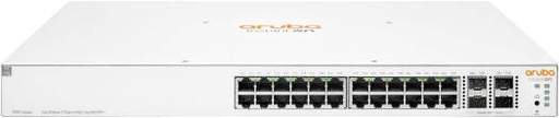[JL683B] Aruba Instant On 1930 24-Port PoE+ Compliant Managed Network Switch with SFP+, 128 Gb/s Switching Capacity, 195W Power Budget, 95.23 Mpps Forwarding Rate, 800 MHz ARM Cortex-A9 CPU, White | JL683B