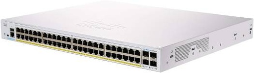 [CBS350-48P-4G] Cisco CBS350-48P Switch 48 Port GE, PoE 370W, 4x1G SFP, IPv4/IPv6 Routing, 256MB Flash, Enhanced Security, Innovative, White/Silver | CBS350-48P-4G