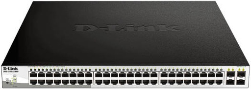 [DGS-1210-52MPP] D-Link 52-Port Gigabit PoE Switch, 740W Budget, 4 SFP Ports, 48 PoE Ports, L2+ Routing, IPv6, Flow Control, Black | DGS-1210-52MPP
