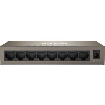 [TEG1008M] Tenda TEG1008M 8-Port Gigabit Switch, 8*10/100/1000 Base-T, 16Gbps, 9-12V DC Input, <5W Power | TEG1008M
