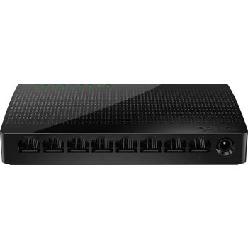 [SG108] Tenda SG108 8-Port Gigabit Desktop Switch, 8*10/100/1000 Base-T Ethernet Ports, 16Gbps, Input 100-240V AC 50/60Hz, 4W Power Consumption | SG108