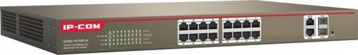 [S3300-18-PWR-M] IP COM 16-Port 100M+2-Port Gigabit TP/SFP Combo Web Smart PoE Switch | S3300-18-PWR-M
