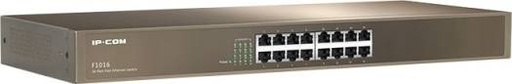 [F1016] IP COM 16-Port Fast Ethernet 3.2Gbps, 6000V for power supply, Rackmount Switch | F1016