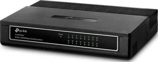 [TL-SF1016DS] TP-Link 16-Port 10/100Mbps Desktop/Rackmount Switch, Black | TL-SF1016DS