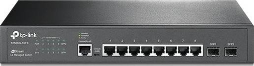 [T2500G-10TS(TL-SG3210)] TP-Link JetStream 8-Port Gigabit L2 Managed Switch with 2 Gigabit SFP Slots | T2500G-10TS(TL-SG3210)