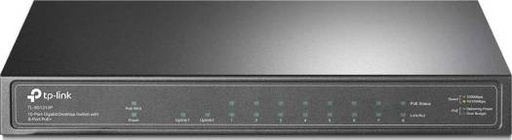 [TL-SG1210P] TP-Link 10-Port Gigabit Desktop Switch with 8 Port PoE+ Ethernet Switch | TL-SG1210P