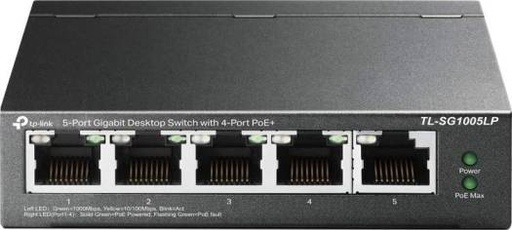 [TL-SG1005LP] TP-Link 5-Port Gigabit Desktop Switch, 4-Port PoE+ | TL-SG1005LP