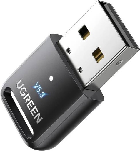 [90225] UGREEN USB Bluetooth Adapter for PC, 5.3 Bluetooth Dongle for Laptop,Mouse, Keyboard, Printers, Headsets, Speakers, Windows 8.1/10/11 | 90225