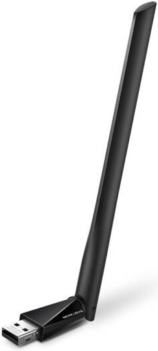 [MA30H] Mercusys MA30H AC1300 Wi-Fi 5 High-Gain Dual Band USB Adapter, 867Mbps 5GHz, 400Mbps 2.4GHz, MU-MIMO, 1x High-Gain 5dBi Antenna, USB 2.0, Pre-Loaded Driver, Plug & Play, WPA3, Win 10/11 | MA30H