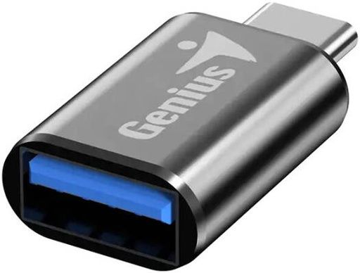 [ACC-C2A] Genius ACC-C2A USB Type-C to Type-A Adaptor, Connects USB Type-C to Type-A Devices, Lightweight And Portable, USB 3.0 Compatible, Dark Grey | ACC-C2A