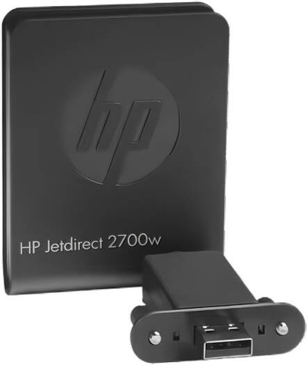 [J8026A] HP Jetdirect 2700w USB Wireless Print Server, 802.11b/g/n USB 2.0 Standard, Wireless Ethernet For HP LaserJet Enterprise 600 M601-M603, 500 M551 & 500 M575 series, Black | J8026A