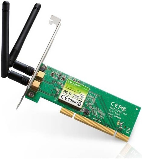 [TL-WN851ND] Tp-Link Wireless N PCI Adapter, Omni Directional & Detachable Antenna, MIMO Technology, Wireless Speed Up to 300Mbps, FCC, RoHS Certified | TL-WN851ND