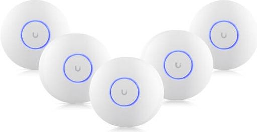 [U6-PLUS-5] Ubiquiti Networks UniFi U6+ Dual-Band Wi-Fi 6 Access Point, Wi-Fi 6 Standard, Up 2402Mbps , WPA3, 300+ clients, Ceiling/Wall Mount Kit, 5 Packs, White | U6-PLUS-5