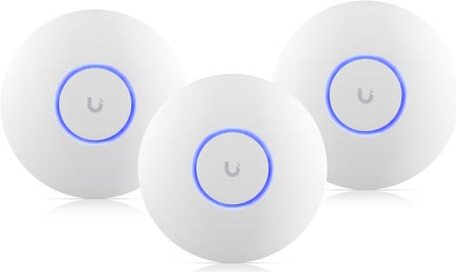 [U6-PLUS-3] Ubiquiti Networks UniFi U6+ Dual-Band Wi-Fi 6 Access Point, Wi-Fi 6 Standard, Up 2402Mbps , WPA3, 300+ clients, Ceiling/Wall Mount Kit, 3 Packs, White | U6-PLUS-3