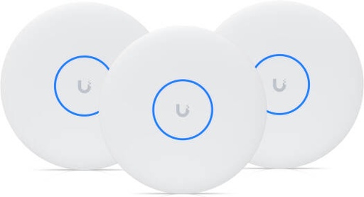 [U7-Pro-XGS-3] Ubiquiti U7 Pro XGS Access Point, Wi-Fi 7, 6GHz Support, 8 Data Streams, Powered By PoE++, Hotspot 2.0, Zero-Wait DFS, Internal Antenna, 1x 10GbE PoE+ RJ45 Port Interface, 3 Pack, White | U7-Pro-XGS-3