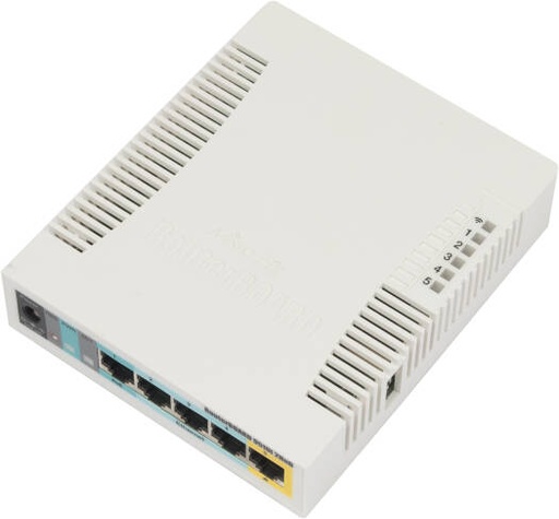 [RB951Ui-2HnD] MikroTik RB951Ui-2HnD Wireless SOHO Access Point, MIPSBE Architecture, 600 MHz CPU Nominal Frequency, 2.4GHz 300 Mbit/s Data Rate, Wi-Fi 4, 5x 10/100 Ethernet Ports, White | RB951Ui-2HnD