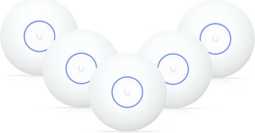 [U7-Lite-5] Ubiquiti U7 Lite Access Point, Wi-Fi 7, 5GHz & 2GHz Dual Band, 115m Coverage, Wireless Meshing, Band Steering, 4 Spatial Streams, Built-In Antenna, 1x 2.5GbE RJ45 Port, 5 Pack, White | U7-Lite-5