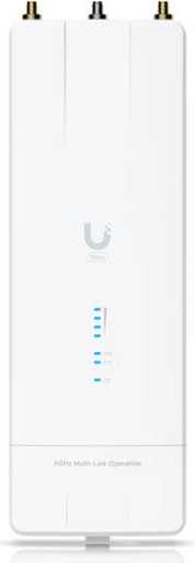 [Wave-MLO5] Ubiquiti Wave MLO5 Wireless Bridge, Dual 5 GHz WiFi 7 MLO, 5+ Gbps Throughput, 100 km PtP Range, 10 GbE RJ45, SFP+, Outdoor IPX6, UISP Ready, White | Wave-MLO5