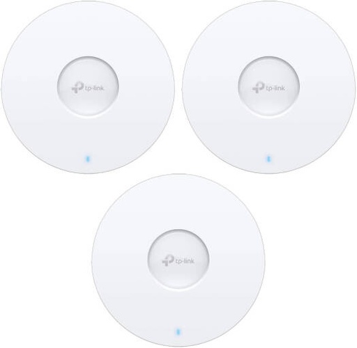 [EAP613-3Pack] TP-Link AX1800 Ceiling Mount WiFi 6 Access Point, 1x Gigabit Ethernet (RJ-45) Port, Internal Omni Antenna, 5 GHz Up to 1201 Mbps & 2.4 GHz Up to 574 Mbps, Triple Pack, White | EAP613-3Pack