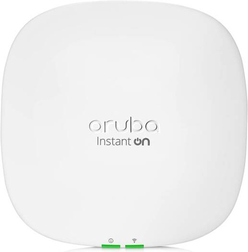 [R9B28A] Aruba Instant On AP25 Access Point, Dual-Radio, 5GHz 4.8Gbps & 2.4GHz 574Mbps Data Rate, Dual Omni-Directional 4x4 MU-MIMO, 3.7dBi (2.4GHz), 4.5dBi (5GHz) Antenna Gain, White | R9B28A