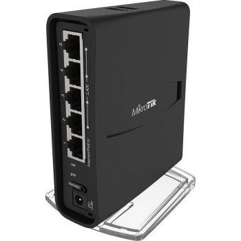 [RBD52G-5HacD2HnD-TC] MikroTik hAP ac2 RBD52G-5HacD2HnD-TC Dual-Concurrent 2.4/5GHz Access Point, 10/100/1000 Ethernet 5 Gigabit Gigabit Port, 802.11a/b/g/n/ac, Black | RBD52G-5HacD2HnD-TC