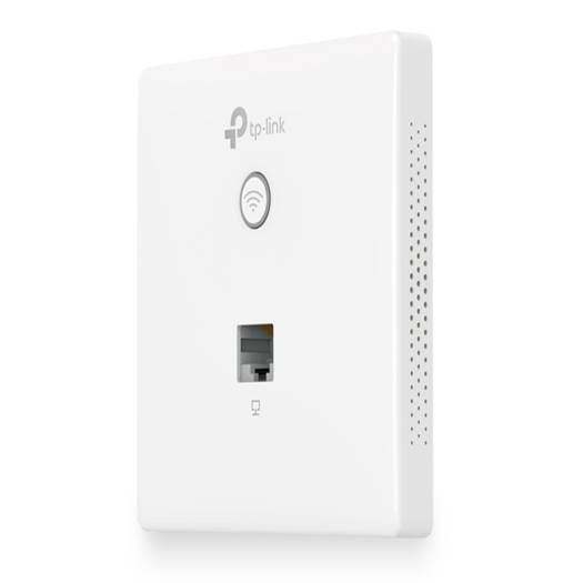 [EAP115-Wall] TP-Link Wireless N Wall-Plate Access Point, 300Mbps, LED/Wi-Fi Button, 1x10/100 Mbps Ethernet, 2.4 GHz, Omada App, White | EAP115-Wall