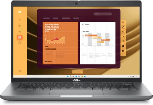 [450] Dell Latitude 5450 Laptop, 14" FHD IPS 60Hz Touch Display, Intel Core Ultra 7 165H vPro Processor, 16GB RAM, 512GB SSD, GeForce RTX 2050 4GB GPU, English Keyboard, Windows 11 Pro, Silver | 450